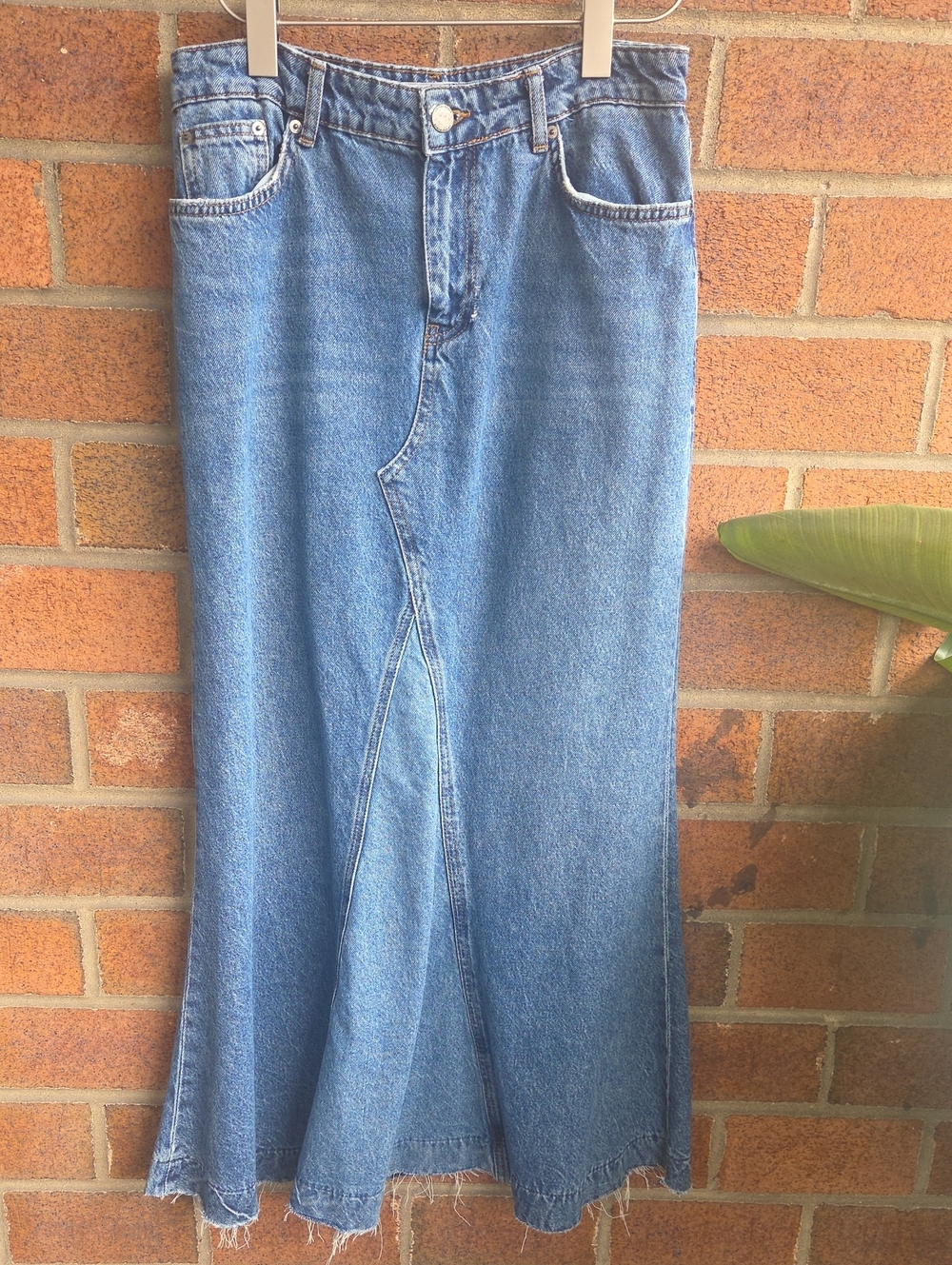 Zara Denim Maxi Skirt - Picture 3 of 8